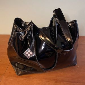 Vintage BCBGirls patent leather tote